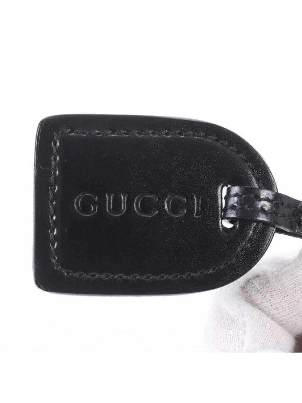 Gucci 5 Leather Handbag Tote Black